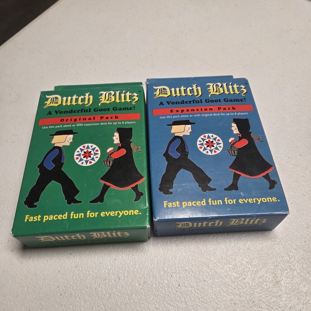 NEW Dutch Blitz Card Game Original and Expansion Pack Lot Of 2 New 2014